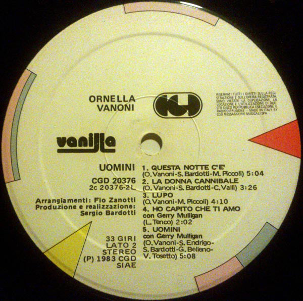 Ornella Vanoni : Uomini (LP, Album)