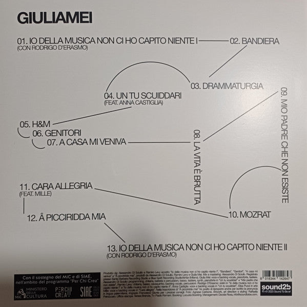 Giulia Mei : Io Della Musica Non Ci Ho Capito Niente (LP, Album)
