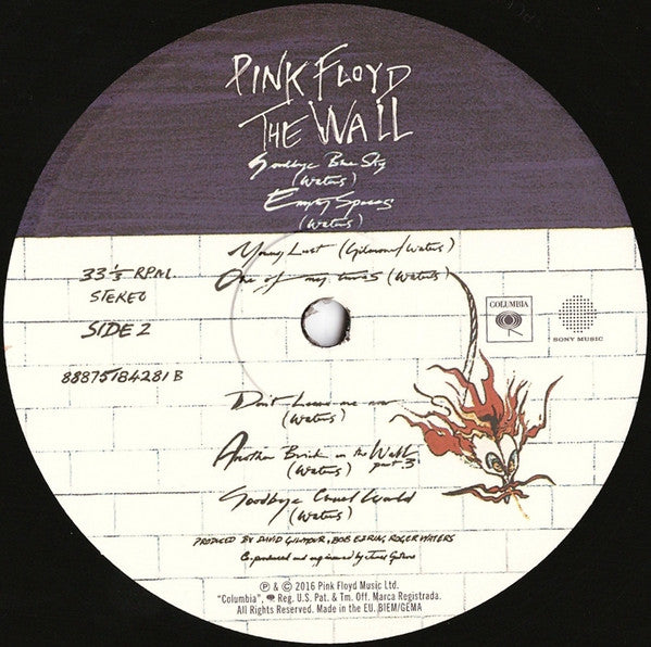 Pink Floyd : The Wall (2xLP, Album, RE, RM, RP, 180)