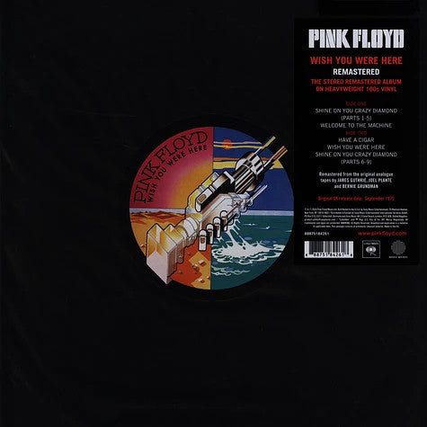 Pink Floyd : Wish You Were Here (LP, Album, RE, RM, RP, 180)