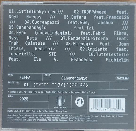 Neffa : Canerandagio Parte 01 (CD, Album)