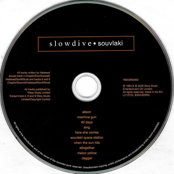 Slowdive : Souvlaki (CD, Album, RE, RP)