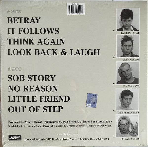 Minor Threat : Out Of Step (12", EP, RE, RM)