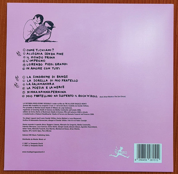 Tre Allegri Ragazzi Morti : La Seconda Rivoluzione Sessuale (LP, Album, Ltd, RE, Tot)