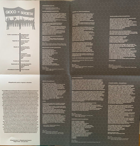 Offlaga Disco Pax : Gioco Di Società (LP, Album, Ltd, RE, Red)