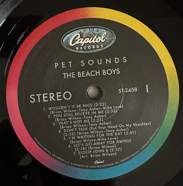The Beach Boys : Pet Sounds (LP, Album, RE)