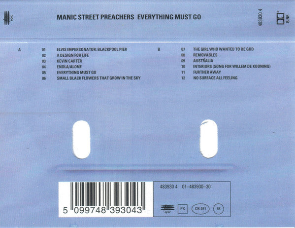 Manic Street Preachers : Everything Must Go (Cass, Album)