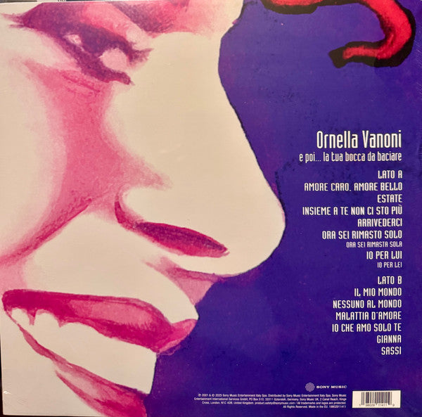 Ornella Vanoni : E Poi... La Tua Bocca Da Baciare (LP, Album, RE, 180)