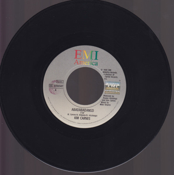Kim Carnes : Abadabadango (7", Single)