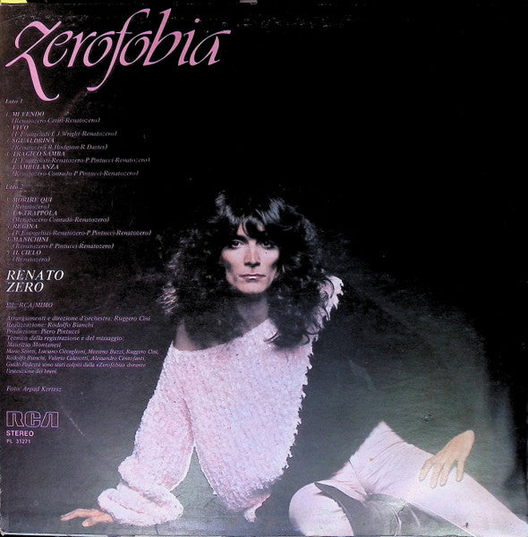 Renato Zero : Zerofobia (LP, Album, RE)