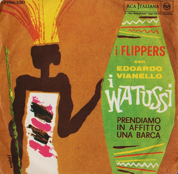 The Flippers (2) Con Edoardo Vianello : I Watussi (7", Mono)