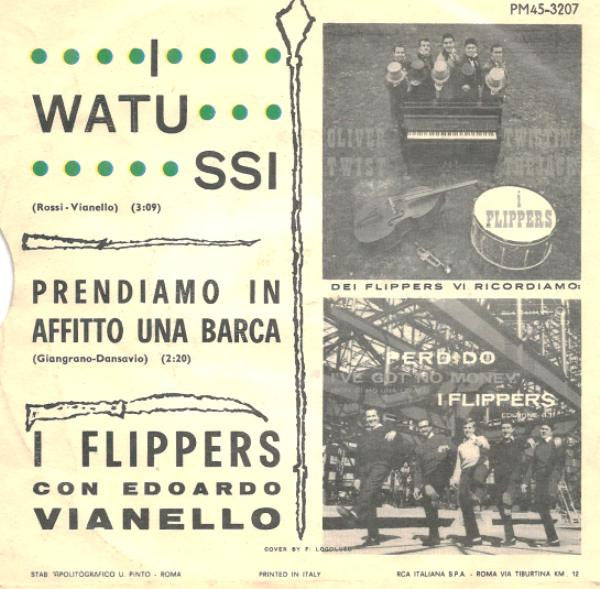 The Flippers (2) Con Edoardo Vianello : I Watussi (7", Mono)