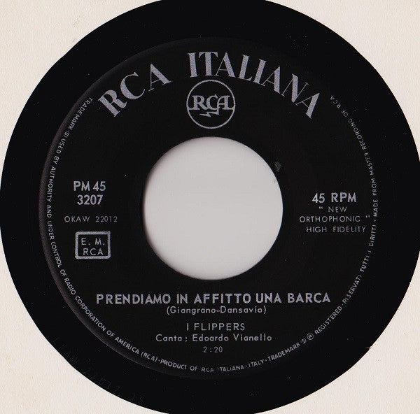 The Flippers (2) Con Edoardo Vianello : I Watussi (7", Mono)