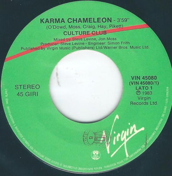 Culture Club : Karma Chameleon (7", Single)