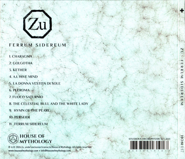Zu : Ferrum Sidereum (CD, Album)