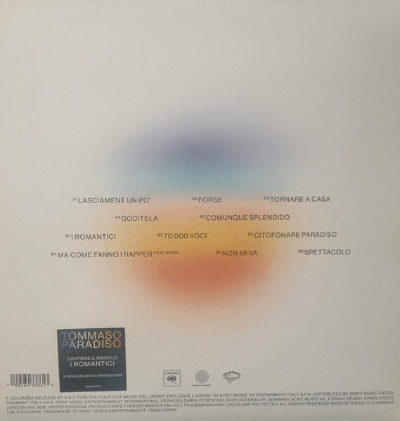 Tommaso Paradiso : Casa Paradiso (LP, Ora)