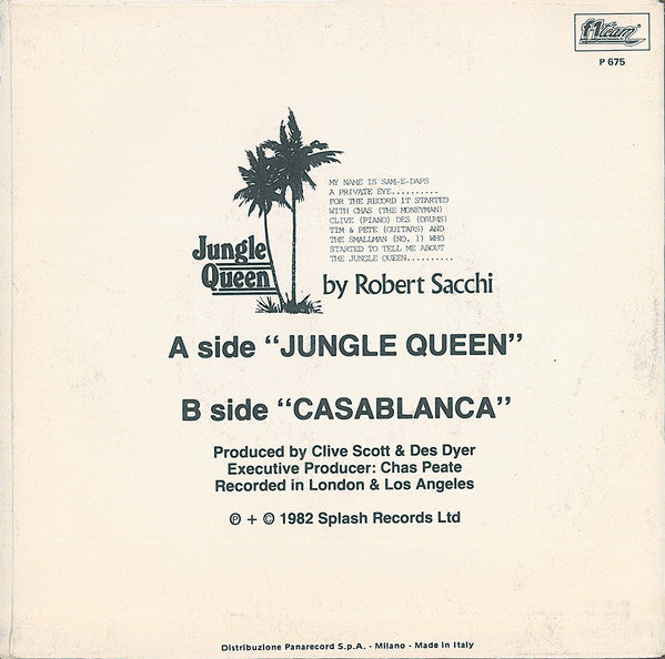 Robert Sacchi : Jungle Queen (7")