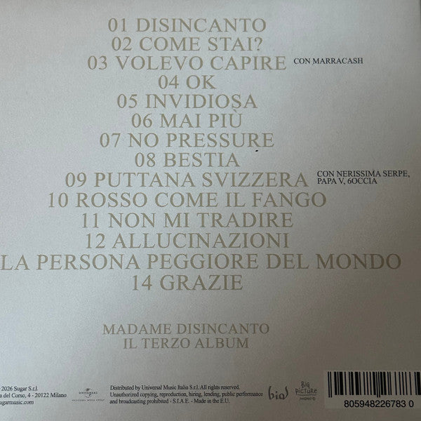 Madame (9) : Disincanto (CD, Album)
