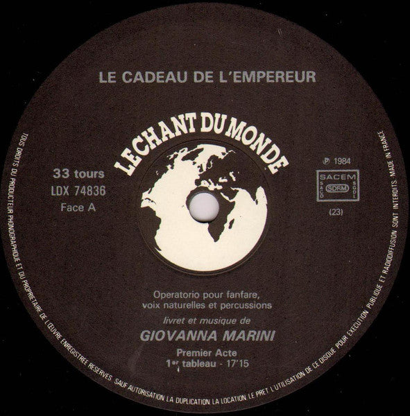 Giovanna Marini, Aurelio Tontini : Le Cadeau De l' Empereur (2xLP, Album)