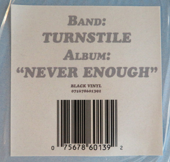Turnstile (2) : Never Enough (LP, Album)