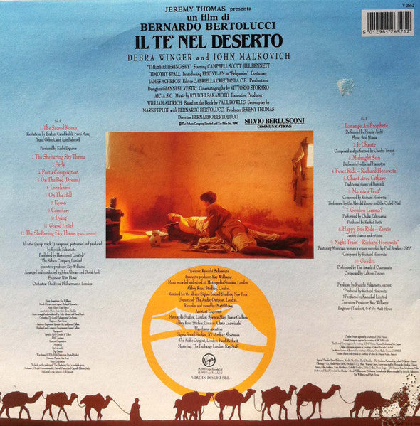 Ryuichi Sakamoto : Il Tè Nel Deserto (Music From The Original Motion Picture Soundtrack) (LP, Album)