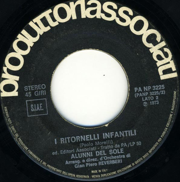 Gli Alunni Del Sole : Un'Altra Poesia (7")