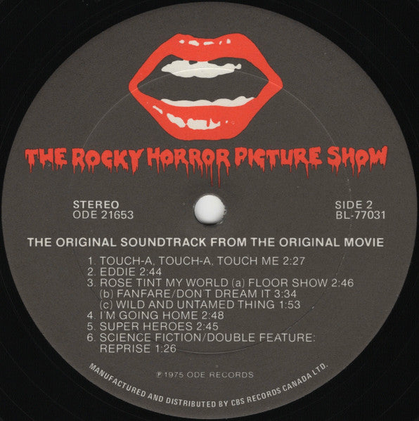 "The Rocky Horror Picture Show" Original Cast : The Rocky Horror Picture Show (LP, Album, RE, Don)