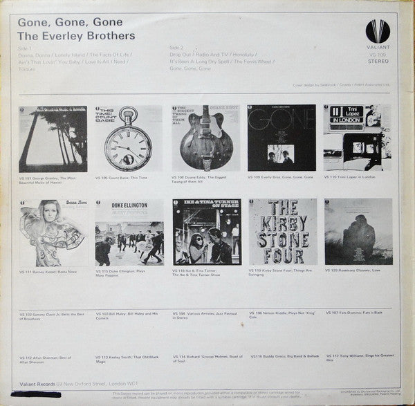 Everly Brothers : Gone, Gone, Gone (LP, Album, RE)