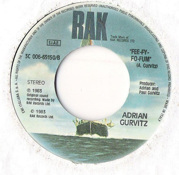 Adrian Gurvitz : Corner Of Love (7")