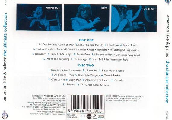 Emerson, Lake & Palmer : The Ultimate Collection (2xCD, Comp)