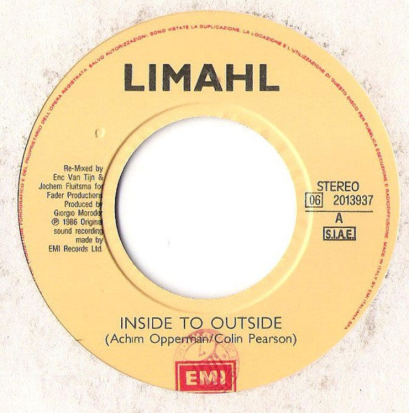 Limahl : Inside To Outside (7")