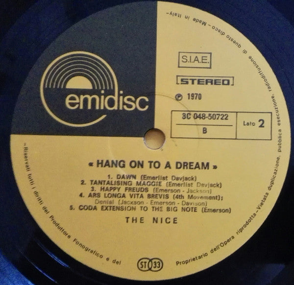 The Nice : Hang On To A Dream (LP, Comp)