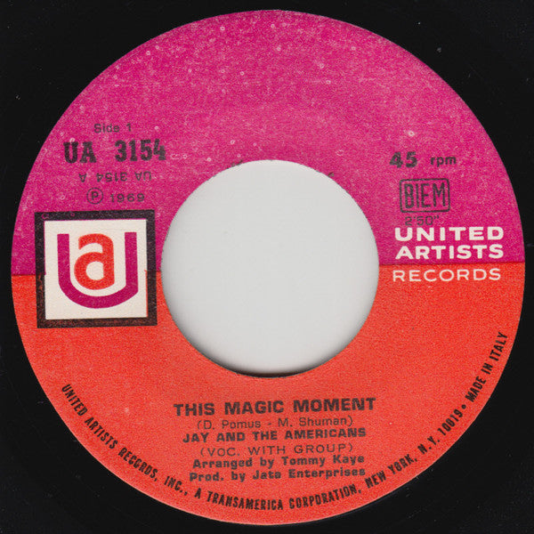 Jay & The Americans : This Magic Moment (7")