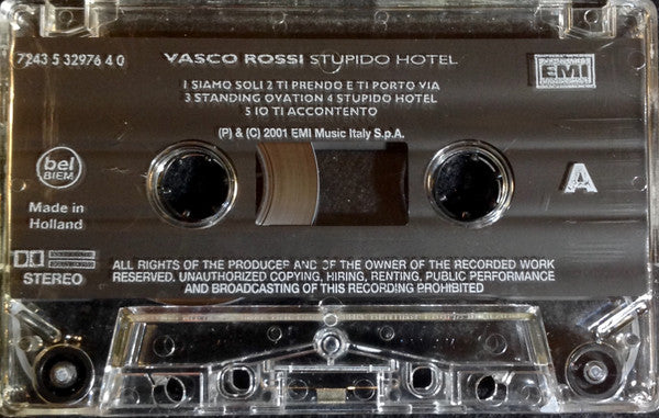 Vasco Rossi : Stupido Hotel (Cass)