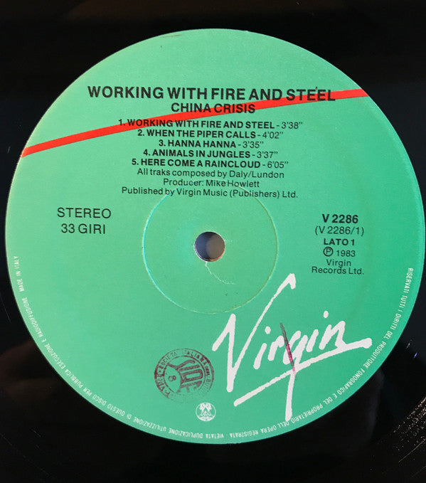 China Crisis : Working With Fire And Steel (Possible Pop Songs Volume Two) (LP, Album)
