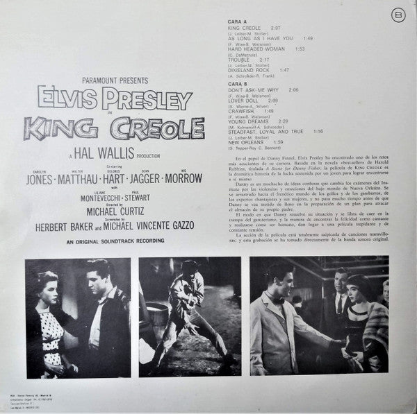 Elvis Presley : King Creole (LP, Album, RE)