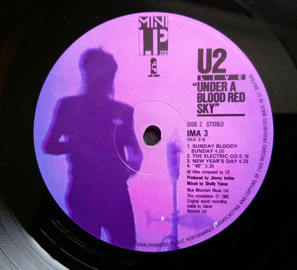 U2 : Live "Under A Blood Red Sky" (LP, MiniAlbum)