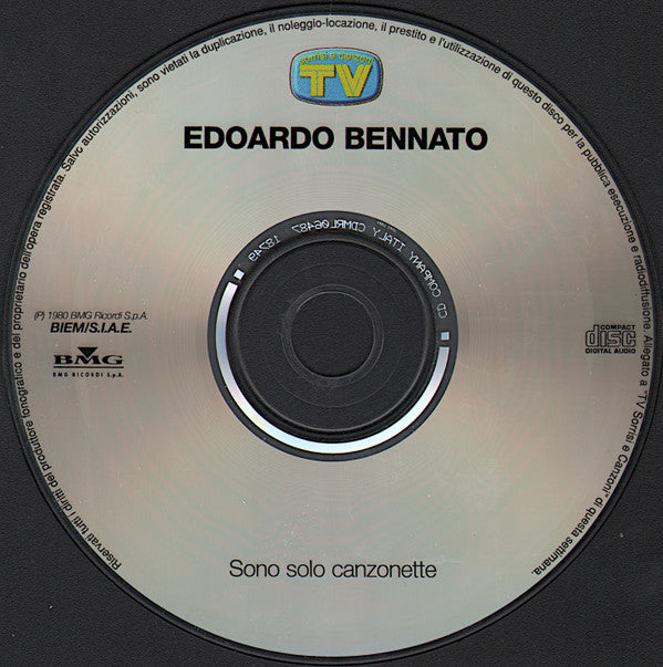 Edoardo Bennato : Sono Solo Canzonette (CD, Album, RE)