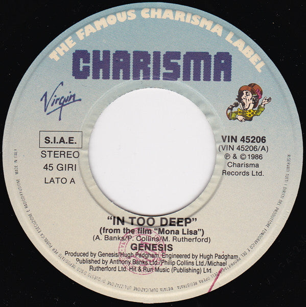 Genesis : In Too Deep (7", Single)