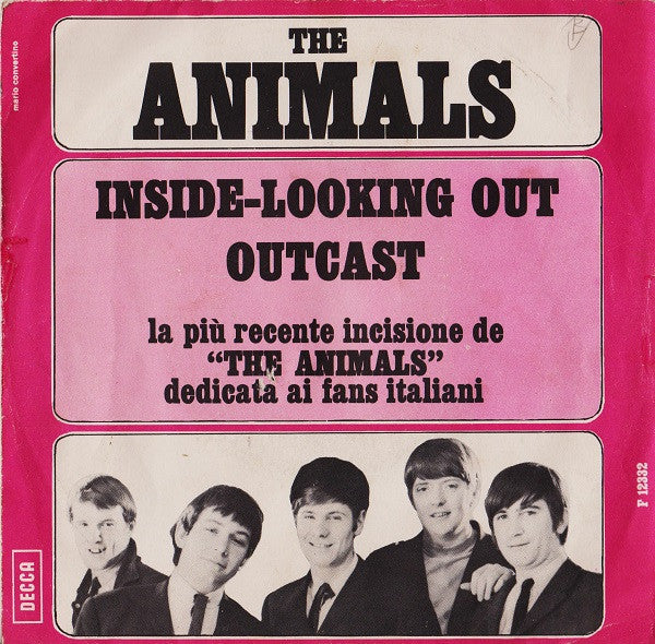 The Animals : Inside-Looking Out / Outcast (7")