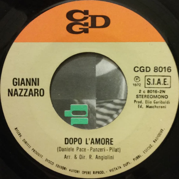 Gianni Nazzaro : Quanto È Bella Lei  (7", Single)