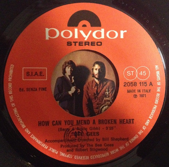 Bee Gees : How Can You Mend A Broken Heart (7")