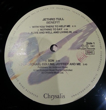 Jethro Tull : Benefit (LP, Album, RE)