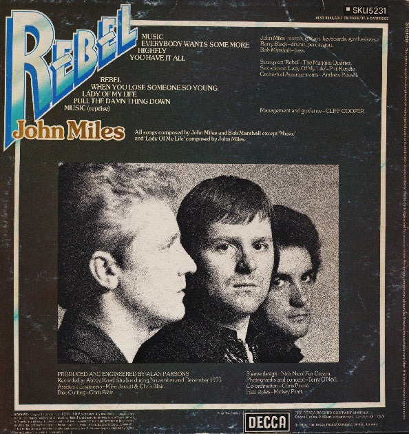 John Miles : Rebel (LP, Album)