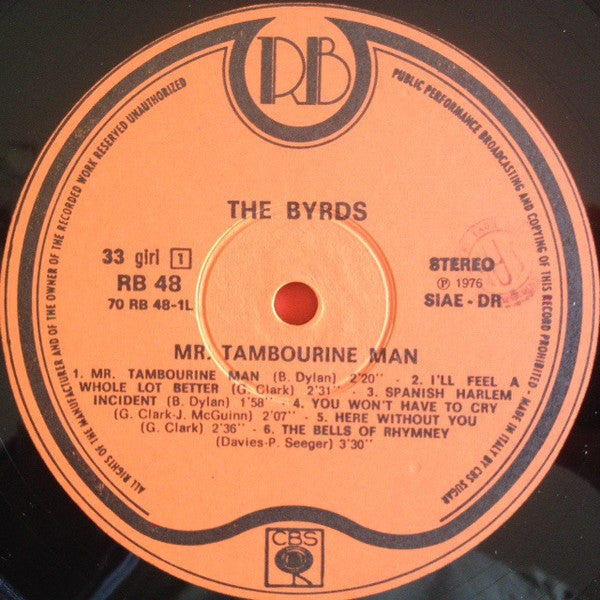 The Byrds : Mr. Tambourine Man (LP, Album, RE)