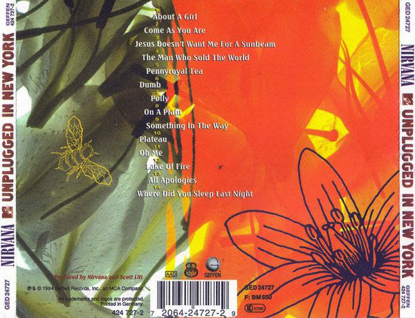 Nirvana : MTV Unplugged In New York (CD, Album, RP, Uni)