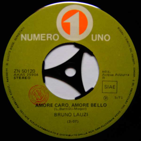 Bruno Lauzi : Amore Caro Amore Bello (7")