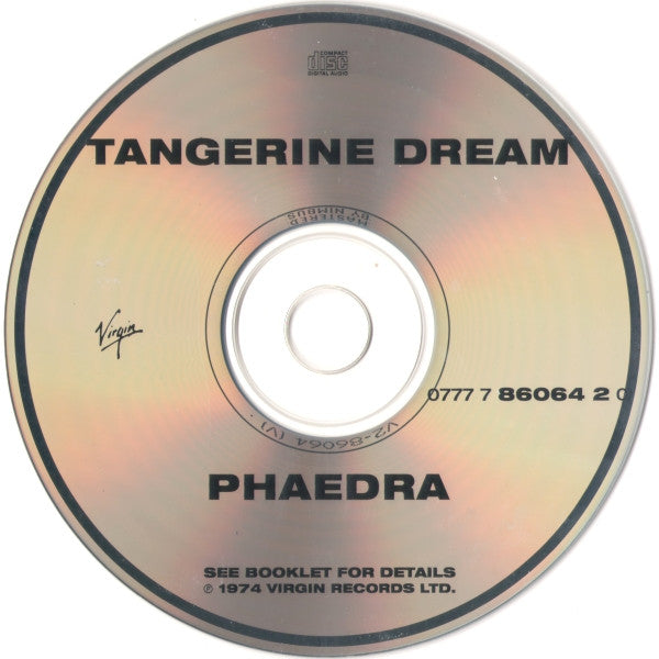 Tangerine Dream : Phaedra (CD, Album, RE)