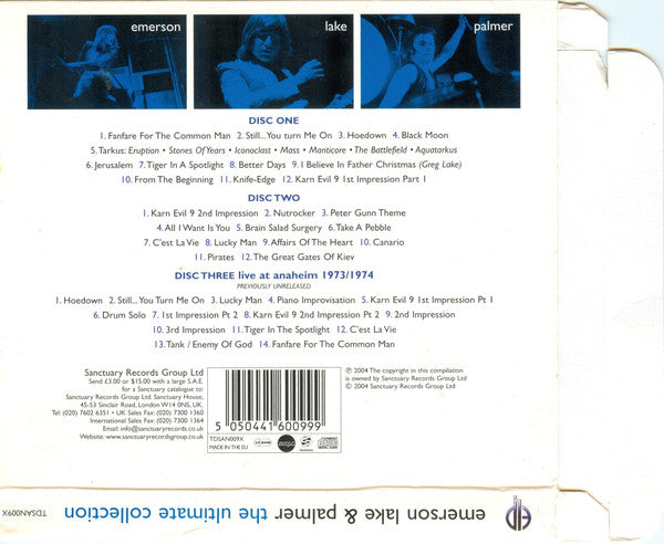 Emerson, Lake & Palmer : The Ultimate Collection (3xCD, Comp, Ltd)