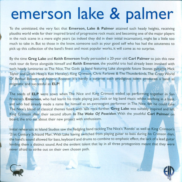 Emerson, Lake & Palmer : The Ultimate Collection (3xCD, Comp, Ltd)